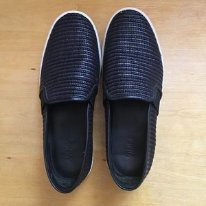 Vince Blair Leather Slip On Black